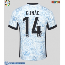 Fotballdrakt Herre Portugal Goncalo Inacio #14 Bortedrakt EM 2024 Kortermet